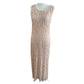 Carole Little Pink Sequin Maxi Dress