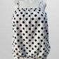 Black/White Polka Dot Tankini Swim Top