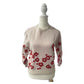 Fancy Collection/Zara Knitwear Pink Sweater with Red Flowers