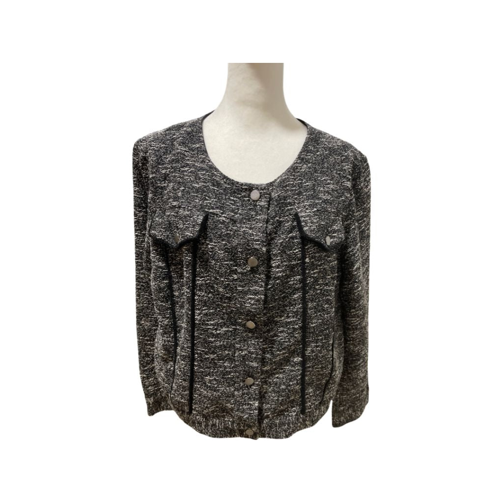 Slate & Willow Black Tweed Blazer