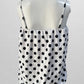 Black/White Polka Dot Tankini Swim Top