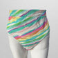 Xhilaration Pastel Stripes High-Waisted Swim Bottom (1X)