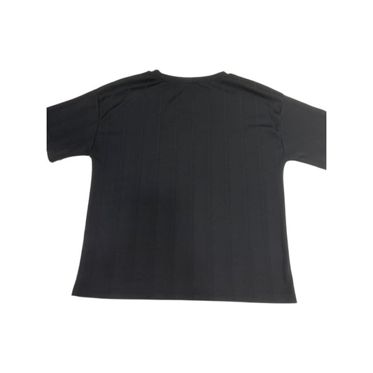 Zesica Black Short Sleeve Blouse