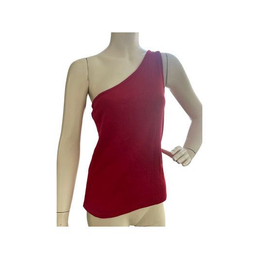 A New Day Red One-Shoulder Tank