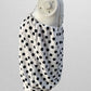 Black/White Polka Dot Tankini Swim Top