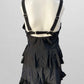 Black Ruffled Tankini Swim Top
