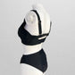 Black Bikini Swim Bottom with Thick Waistband (XS)